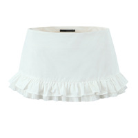 Sexy low waist ruffled mini skirt - Thumbnail 1