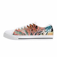 Mens Coral White Sneakers - Thumbnail 2