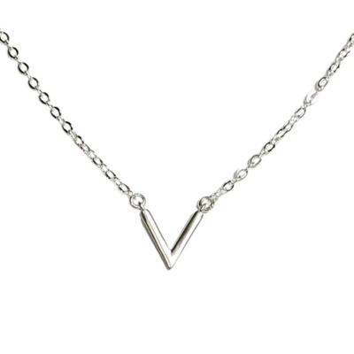Dainty minimalist chevron necklace