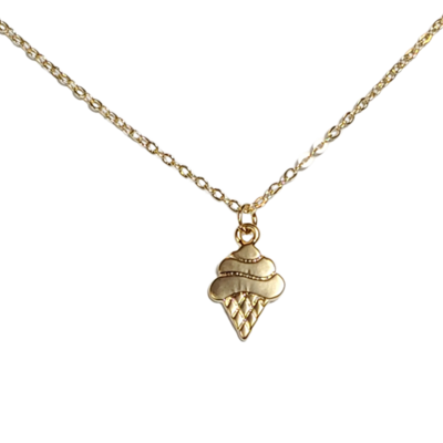 Children's ice cream cone necklace