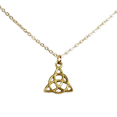 Celtic trinity triquetra necklace