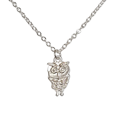Adjustable owl necklace for layering