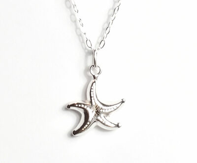 Dainty Layering Sterling Silver Starfish Necklace