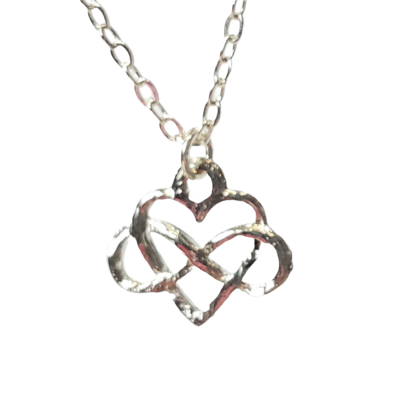 Endless love infinity heart necklace