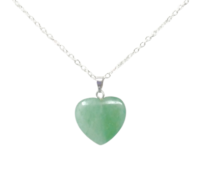 Green Aventurine Heart Necklace