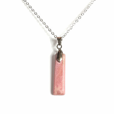 Rhodonite drop necklace