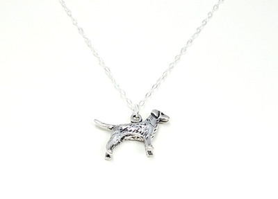 Sterling Silver Labrador Retriever Pet Necklace