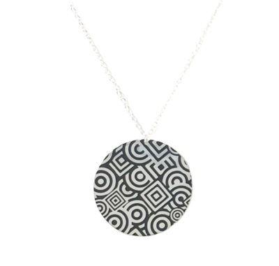 Geometric Circle Pendant Necklace