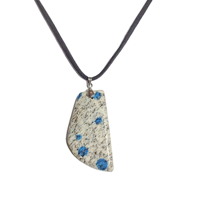 Raindrop Azurite or K2 Azurite Pendant necklace