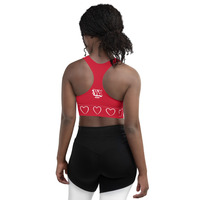 Single Heart Longline Sports Bra - Thumbnail 3