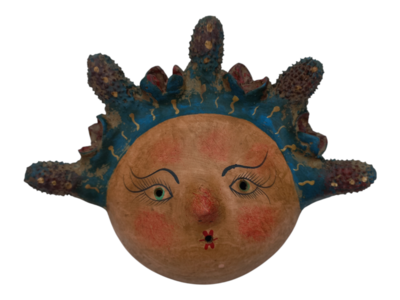 Coconut mask. Collectibles. Home decoration. Wall decoration. Interior decoration. Mexican mask. Mexican craft. Mexican Folk Art.