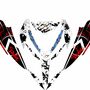 Yamaha Raptor 700 700R graphics kit 2013 2014 2017 to 2025 decals stickers atv-1