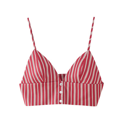 Striped cropped top - Thumbnail 2