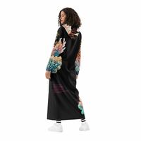Coral Hoodie Dress Black - Thumbnail 1