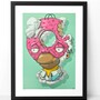 A3 Varnish Print by Dhani Barragan "MAX DONUT POWER" -4