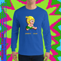 Retro Gamer Wonder Boy Long Sleeve Shirt (4 colors) - Thumbnail 1