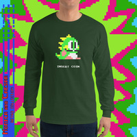 Retro Gamer Bubble Bobble Long Sleeve Shirt (4 colors) - Thumbnail 1
