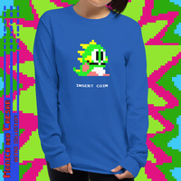 Retro Gamer Bubble Bobble Long Sleeve Shirt (4 colors) - Thumbnail 3