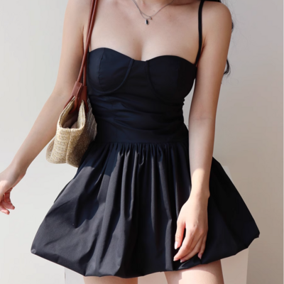 Sexy slim fit suspender princess skirt tutu miniskirt dress