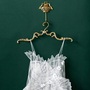 Handmade Solid Brass Clothes Hanger, Antique Vintage Style Wedding Dress Hanger, Bridal Dress Hangers, Home Decor, Wedding Gift-4