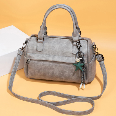 Women Shoulder Handbag Multiple Pockets Bag Ladies Crossbody Purse Grey