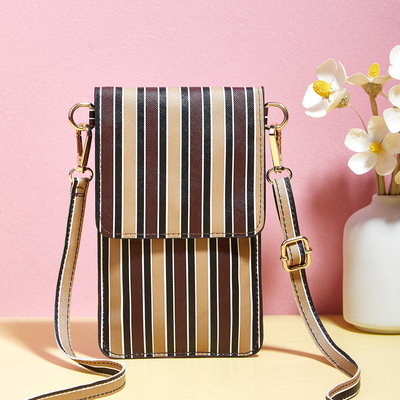 Ladies' Mobile Phone Bag Wallet Brown
