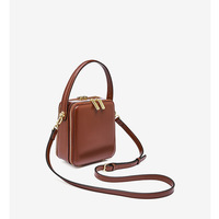 Women Handbag Genuine Leather Shoulder Bags Brown - Thumbnail 2