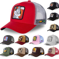 Baseball Cap Adjustable Size Mens and Womans Mesh Caps TAZ Black - Thumbnail 1