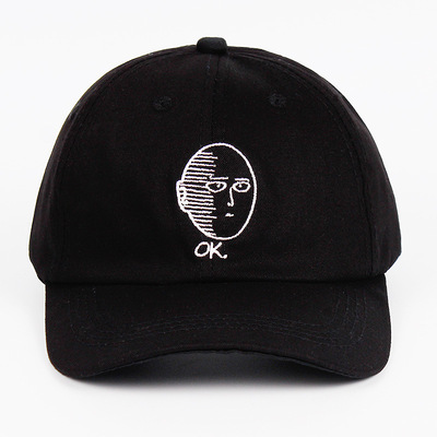 Embroidered Of One Punch Superman Baseball Caps Outdoor Sports Peaked Cap Khaki