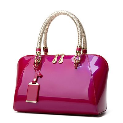 Women Top Handle Satchel Handbags Shoulder Bag Messenger Tote Bag Purse Rose Red