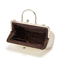 Fashion Women's Shoulder Bag Lace Handbag White - Thumbnail 2