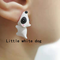 Cartoon Animal Biting Stud Earrings  - Thumbnail 5