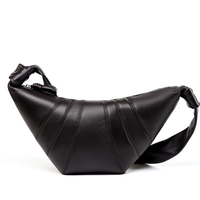Sheepskin Diagonal Cross Bag Brown