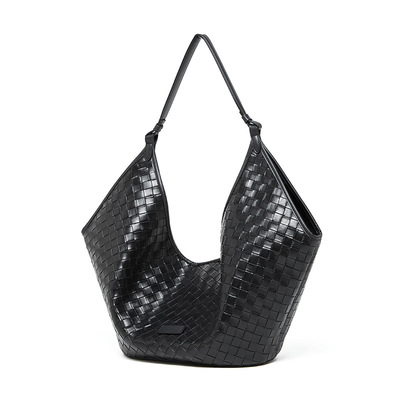 Women's Genuine Leather Handbag Shoulder Bag Black