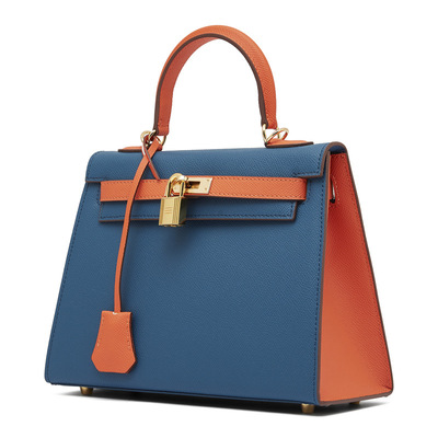 Genuine leather women satchel purses and handbags multi