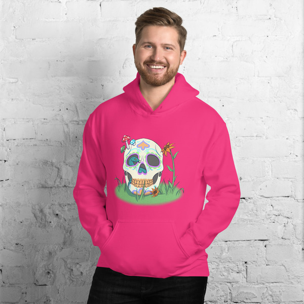 Unisex Sugar Skull Snake Hoodie