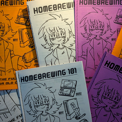 Homebrew 101 | an illustrated zine about unlocking your consoles, and the disappearance of video games