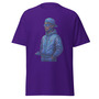Unisex Retro-Futuristic Streetwear T-Shirt - Holographic Colors, 80s Sci-Fi Aesthetic, Cyberpunk, Syd Mead & Kilian Eng Art, Synthwave, Vintage -4
