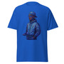 Unisex Retro-Futuristic Streetwear T-Shirt - Holographic Colors, 80s Sci-Fi Aesthetic, Cyberpunk, Syd Mead & Kilian Eng Art, Synthwave, Vintage -8