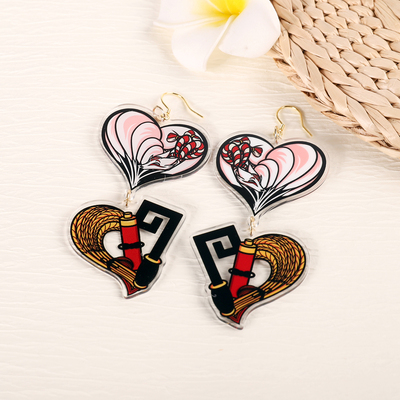 Animal earrings - kitsune