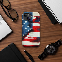 USA Flag Print MagSafe tough case for iPhone - Thumbnail 5