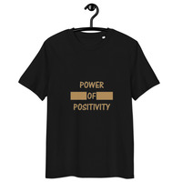 Unisex organic ribbed neck t-shirt "Power of Positivity" - Thumbnail 2