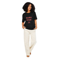 Unisex organic ribbed neck t-shirt "Game Over" - Thumbnail 1