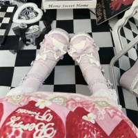 Elegant Vintage-Inspired  Ruffle Bowknot High Heel Shoes - Thumbnail 4