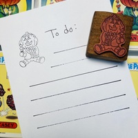 Garbage Pail Kid Duncan Pumpkin Rubber Stamp - Thumbnail 1