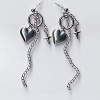 Heart bae earrings - Thumbnail 4