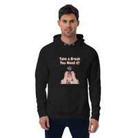 Custom Eco Raglan Hoodie | Unisex Organic Cotton with Front Print - Thumbnail 2