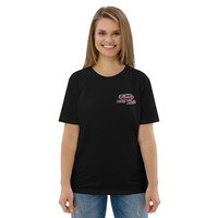 Unisex Organic Cotton T-Shirt with Front Embroidery & Back Print - Thumbnail 1