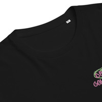 Unisex Organic Cotton T-Shirt with Front Embroidery & Back Print - Thumbnail 9
