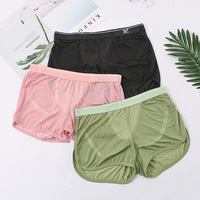 3PK Multi-color Wangjiang underwear Men's lingerie mesh gauze quick-drying pouch loungewear sleep bottoms 1056DK - Thumbnail 3